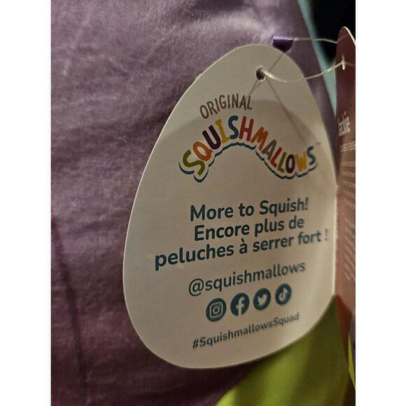 Squishmallows Jackie Purple Tulip Flower 12” Soft Plush - NEW - Picture 5 of 10